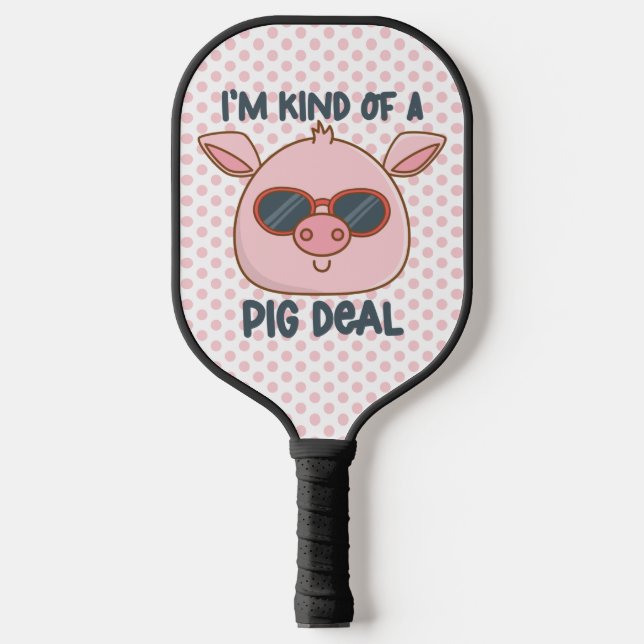 Palas De Pickleball Chiste divertido de cerdo  (Anverso)