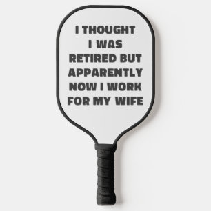 Palas De Pickleball Chistoso retiro humor jubilado cita marido