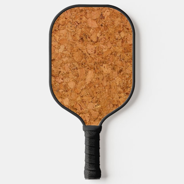 Palas De Pickleball Chunky Natural Cork Wood Grain Look (Anverso)
