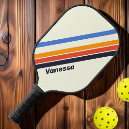 Palas De Pickleball Cinco Franjas Retro con Nombre
