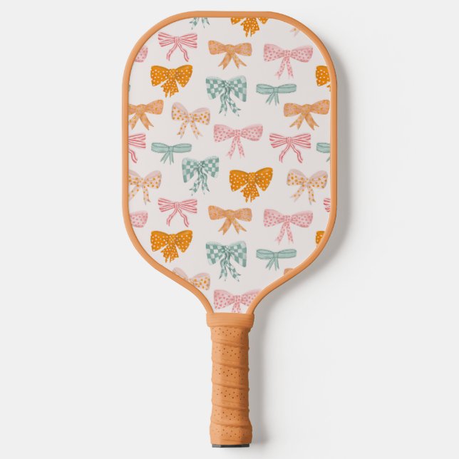 Palas De Pickleball Cinta de coqueta de color pastel (Anverso)