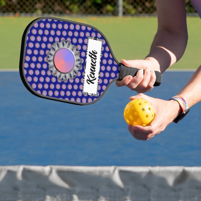 Palas De Pickleball Cinta de disco gris de Kenneth Yoncich (in situ)