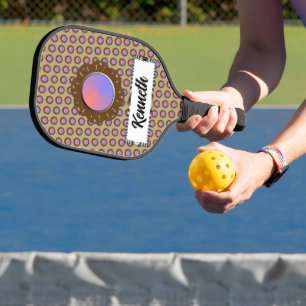 Palas De Pickleball Cinta de disco marrón de Kenneth Yoncich