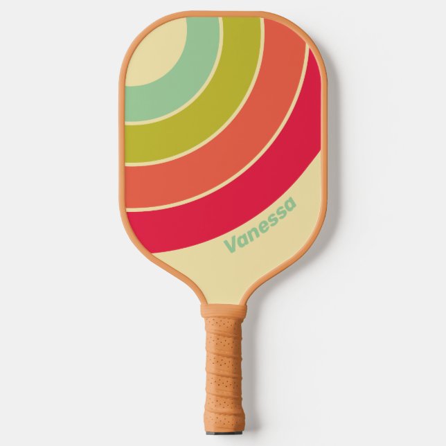 Palas De Pickleball Círculo de Franja Susurro con Crema de Mantequilla (Anverso)
