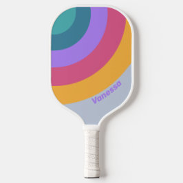Palas De Pickleball Círculo de rayas de sueño de pensamiento suave con