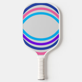 Palas De Pickleball Círculos Blue Pink Gray Pickleball Paddle