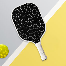 Palas De Pickleball Círculos fletadores modernos estampados en blanco 