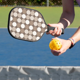 Palas De Pickleball Círculos geométricos cálidos neutros de la Tierra