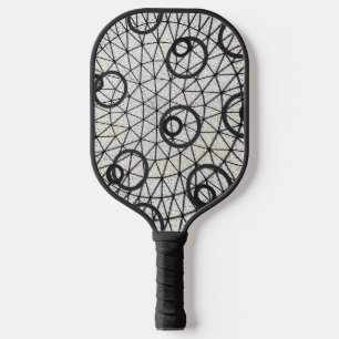 Palas De Pickleball Círculos negros y blancos