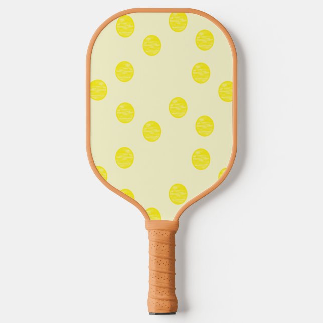 Palas De Pickleball Círculos redondos amarillo (Anverso)