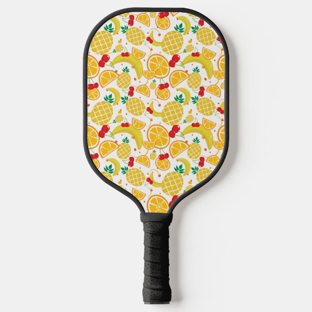 Palas De Pickleball Citrus Fruit Pineapple Naranjas Banana Cherry (Anverso)