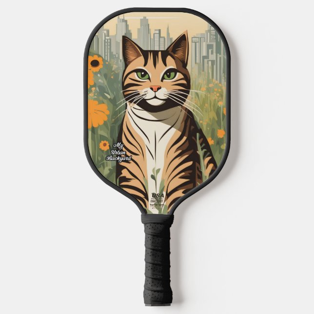 Palas De Pickleball City Tabby Paddle personalizado de bolas de picnic (Anverso)