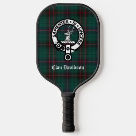 Palas De Pickleball Clan Davidson Escudo Badge y Tartán