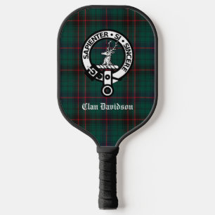 Palas De Pickleball Clan Davidson Escudo Badge y Tartán