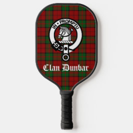 Palas De Pickleball Clan Dunbar Tartan & Escudo Badge