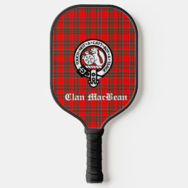 Palas De Pickleball Clan MacBean Escudo Badge & Tartan Personalizado