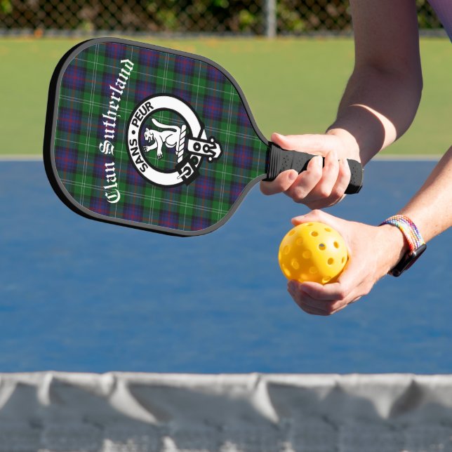 Palas De Pickleball Clan Sutherland Escudo y Tartán (in situ)