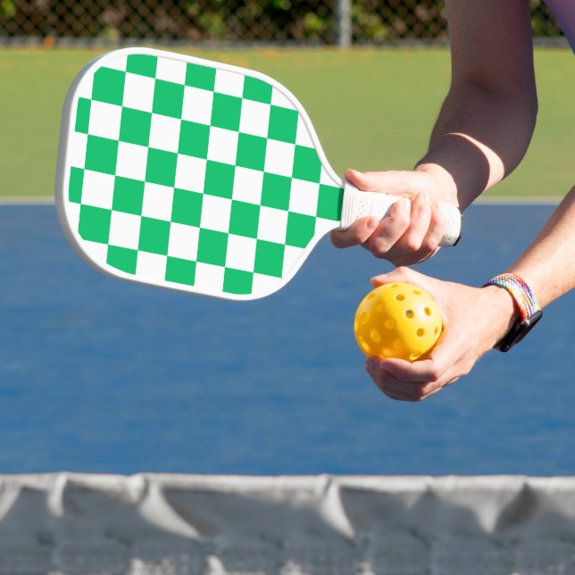 Palas De Pickleball Clásico cuadros verdes  (in situ)