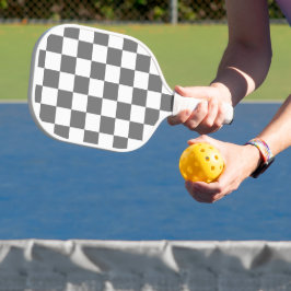 Palas De Pickleball Classic Grey checkerboard