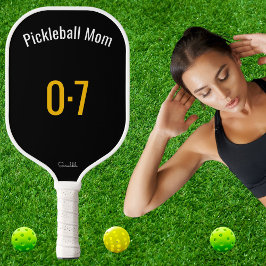 Palas De Pickleball Classic Sporty Pickleball Mom Custom Name Number