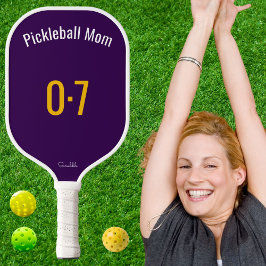 Palas De Pickleball Classic Sporty Pickleball Mom Custom Name Number