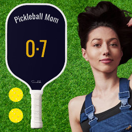 Palas De Pickleball Classic Sporty Pickleball Mom Custom Name Number