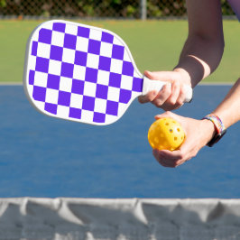 Palas De Pickleball Classic visual violet checkerboard
