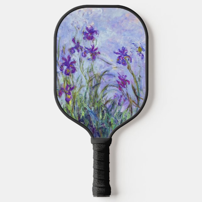 Palas De Pickleball Claude Monet - Lilac Irises / Iris Mauves (Anverso)