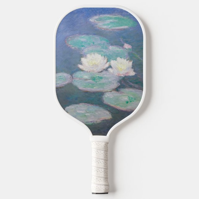 Palas De Pickleball Claude Monet - Lilies de agua, efecto nocturno (Anverso)