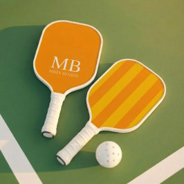 Palas De Pickleball Club de Campo Estético Amarillo Naranja Rayas