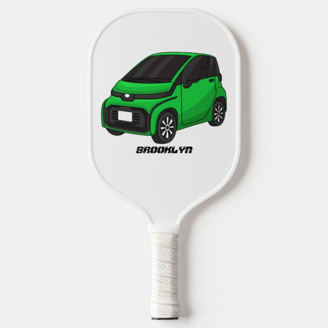 Palas De Pickleball Coche de pequeño tamaño verde (Anverso)