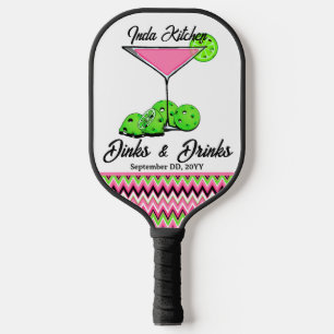 Palas De Pickleball Cóctel Personalizado de Boda de Pickleball Cosmo