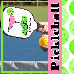 Palas De Pickleball Cóctel rosado como de baño de día, extremidades de