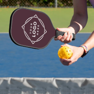 Palas De Pickleball Código QR negro elegante y elegante