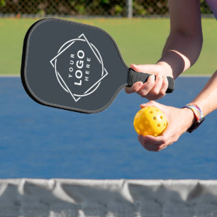 Palas De Pickleball Código QR negro elegante y elegante