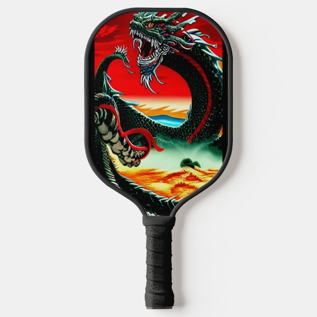 PALAS DE PICKLEBALL COJÍN DECORATIVO ASIÁTICO DRAGON (Anverso)