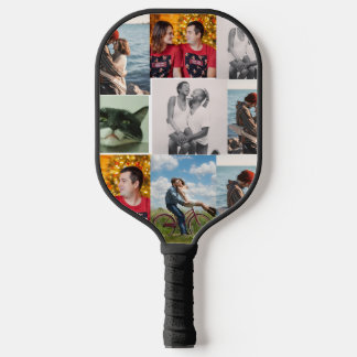 Palas De Pickleball Colaje personalizado de 9 fotos familiares