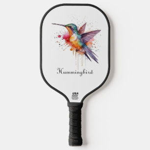 Palas De Pickleball Colibrí exótico en vuelo, personalizable