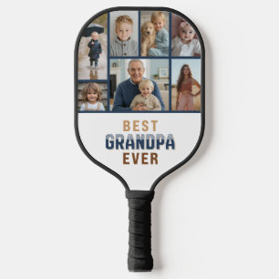 Palas De Pickleball Collage de 7 Fotos Abuelo Personalizado Mejor Abue