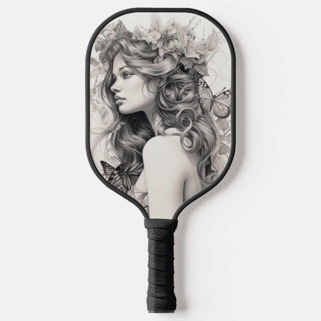 Palas De Pickleball Collage de fotos de texto y foto personalizado (Anverso)