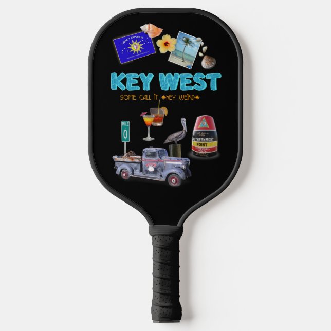 Palas De Pickleball Collage de Key West (Anverso)