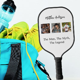 Palas De Pickleball Collage fotográfico hombre mito leyenda blanco