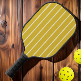 Palas De Pickleball Color de limón quemado de tira a mitad del siglo