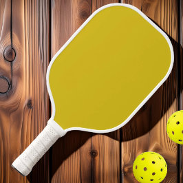 Palas De Pickleball Color Limón Oscuro Sólido de Mediados de Siglo Mod