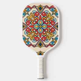 Palas De Pickleball color mosaico, Mandala-Pattern