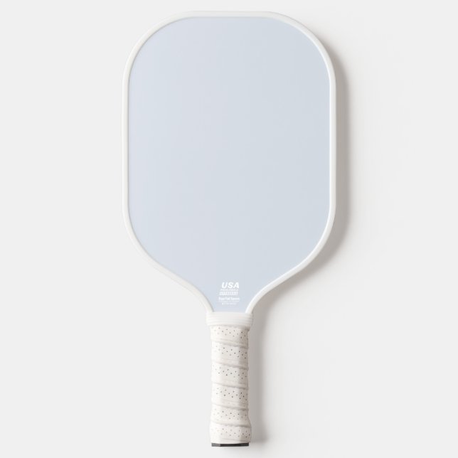 Palas De Pickleball Color negro azul pastel blanco sólido (Anverso)