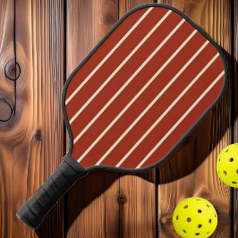 Palas De Pickleball Color Siena Quemado De Rayas De Mediano Siglo