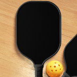 Palas De Pickleball Color sólido negro simple Minimalista<br><div class="desc">Paddle de pickleball negro sólido genérico para cualquiera. Color negro azabache claro para un aspecto sencillo y minimalista.</div>