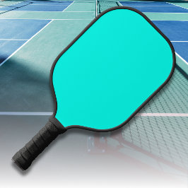 Palas De Pickleball Color sólido neón turquesa | Clásica
