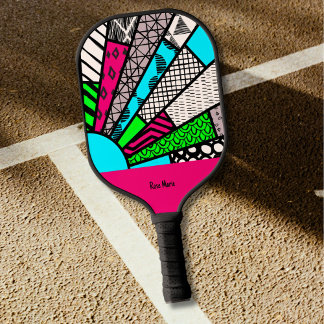 Palas De Pickleball Color Splash Fanburst Personalized